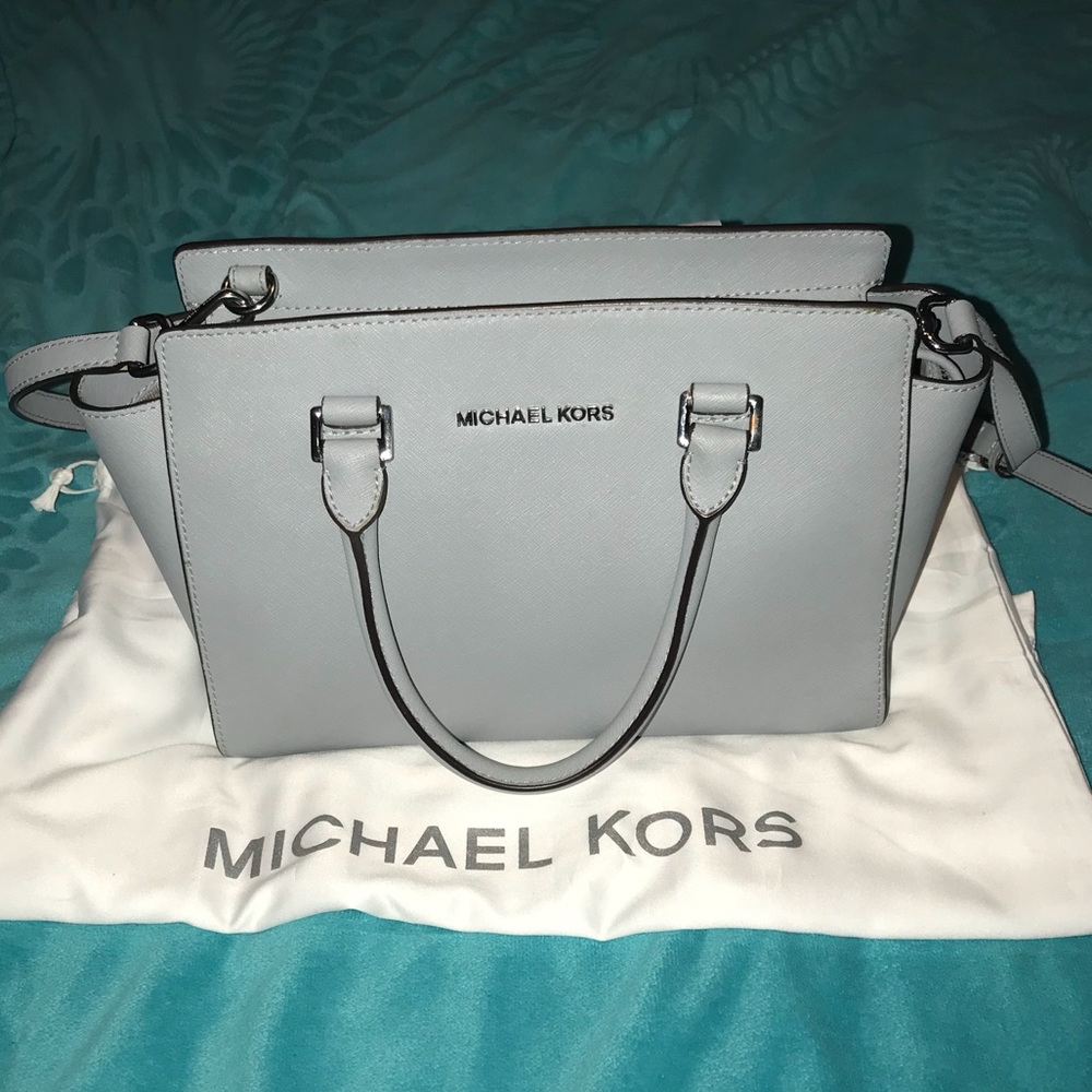 Michael Kors Selma Medium Saffiano Leather Satchel